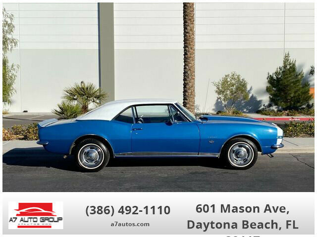 1967 Blue Chevrolet Camaro --