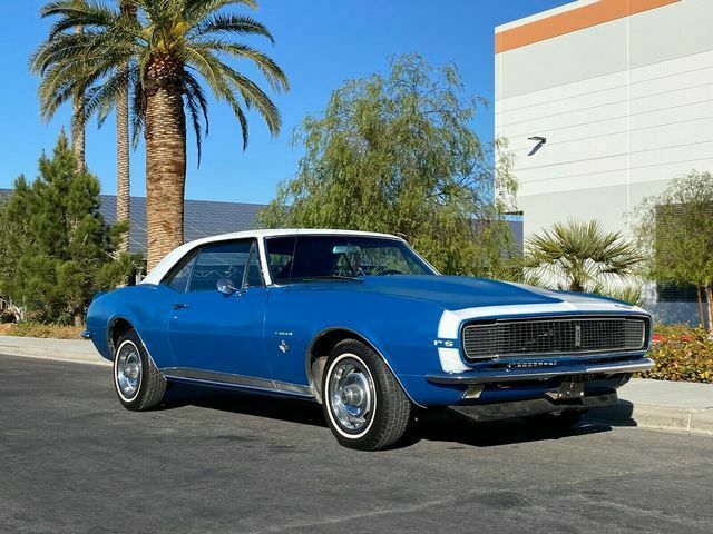 1967 Blue Chevrolet Camaro --