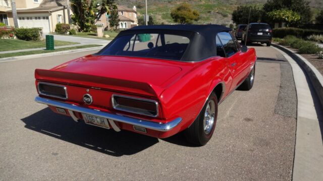 1967 Red Chevrolet Camaro Convertible