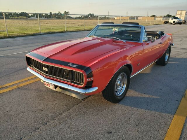 1967 Red Chevrolet Camaro Convertible