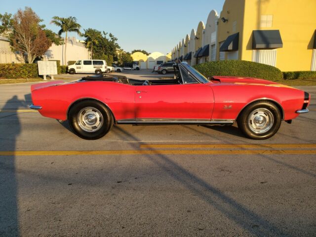 1967 Red Chevrolet Camaro Convertible