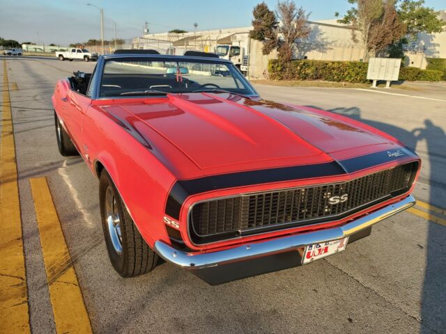 1967 Red Chevrolet Camaro Convertible