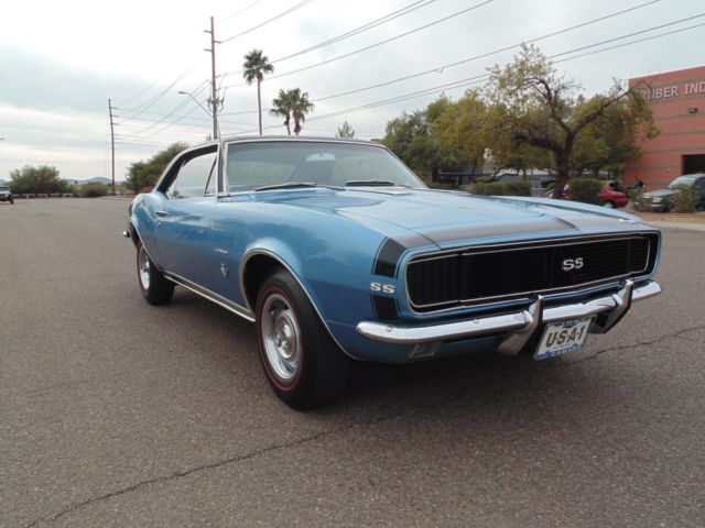 1967 Marina Blue Chevrolet Camaro Coupe
