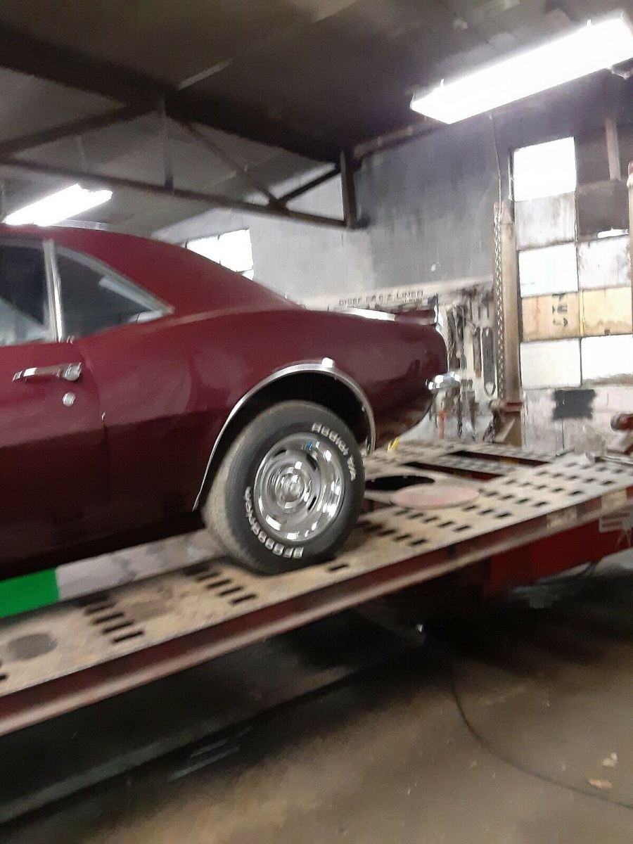 1967 Red Chevrolet Camaro Sports car