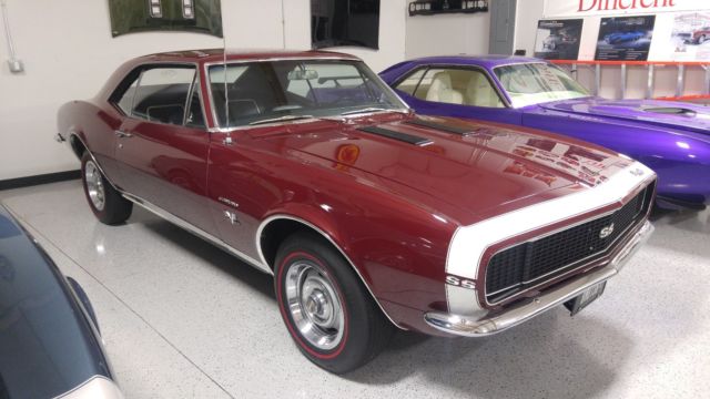 1967 Madera Maroon Chevrolet Camaro 2dr coupe