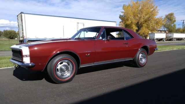 1967 Madera Maroon Chevrolet Camaro 2dr coupe