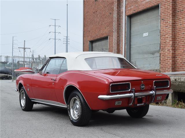 1967 Red Chevrolet Camaro Convertible