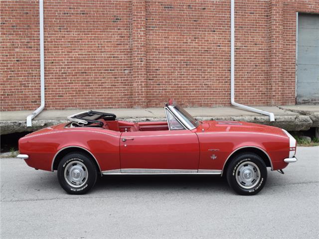 1967 Red Chevrolet Camaro Convertible