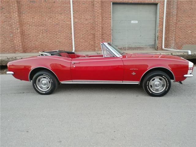 1967 Red Chevrolet Camaro Convertible