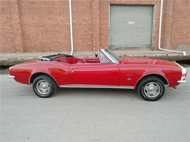 1967 Red Chevrolet Camaro Convertible