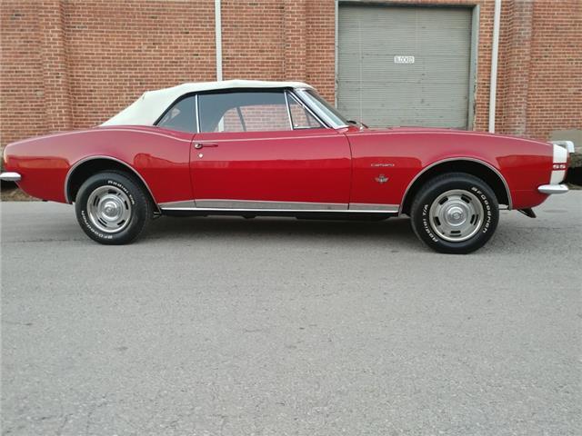 1967 Red Chevrolet Camaro Convertible