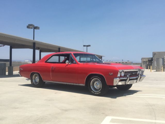 1967 Red Chevrolet Chevelle Coupe