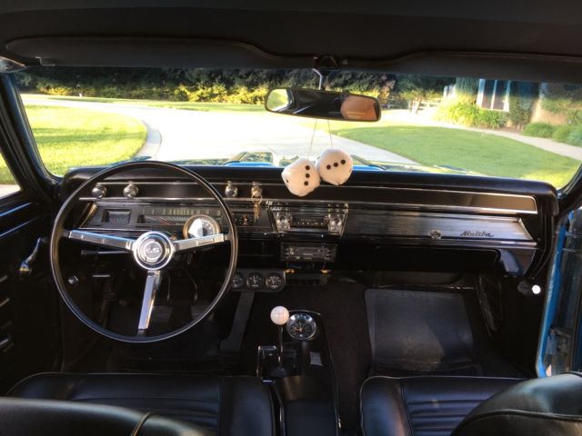 1967 Marina Blue Chevrolet Chevelle sport coupe