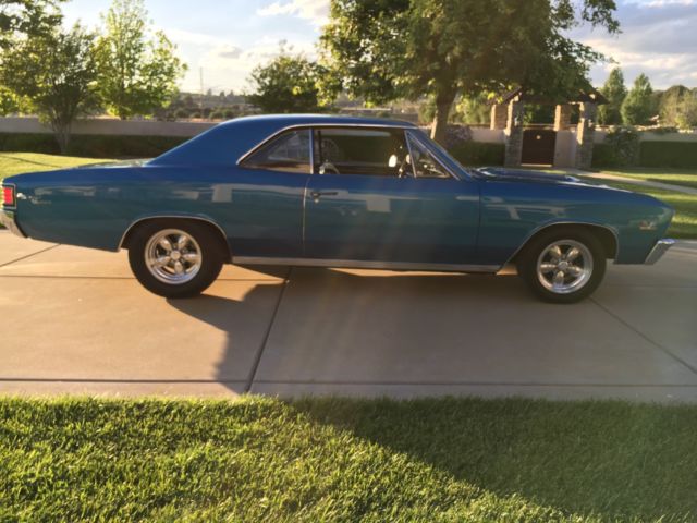 1967 Marina Blue Chevrolet Chevelle sport coupe