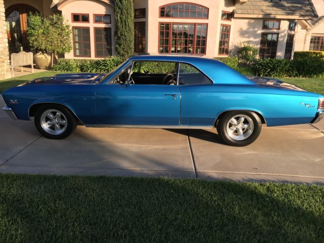 1967 Marina Blue Chevrolet Chevelle sport coupe