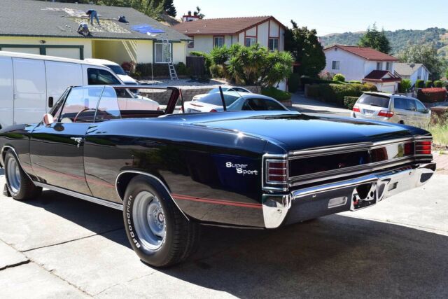 1967 Tuxedo black Chevrolet Chevelle Convertible