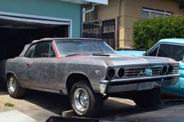 1967 Tuxedo black Chevrolet Chevelle Convertible