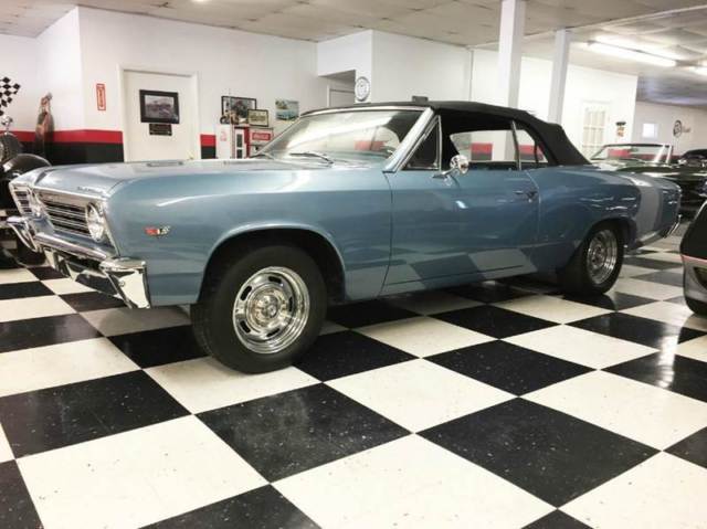 1967 Blue Chevrolet Chevelle Convertible
