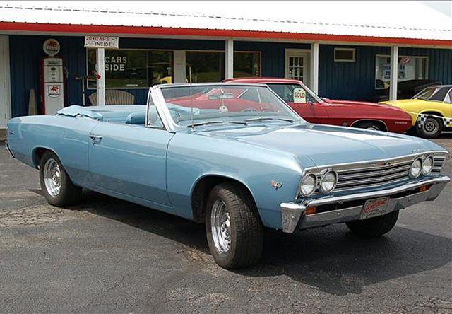 1967 Blue Chevrolet Chevelle Convertible