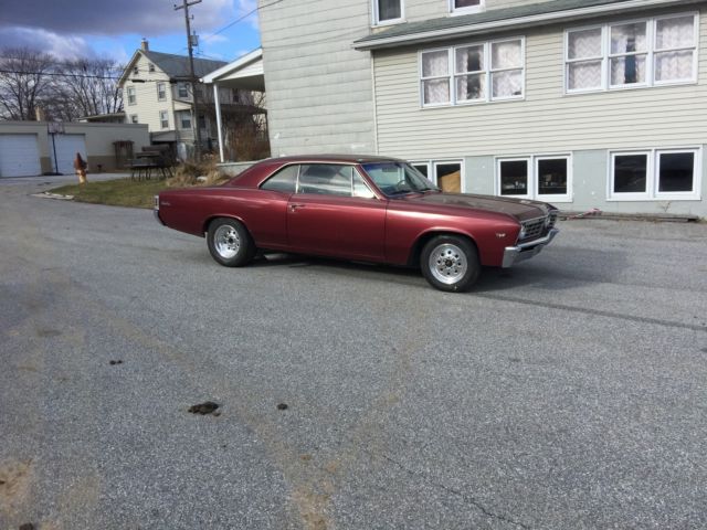 1967 Burgundy  Chevrolet Chevelle Coupe 