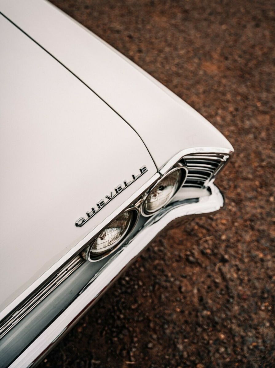 1967 White Chevrolet Chevelle 2 Door Hardtop