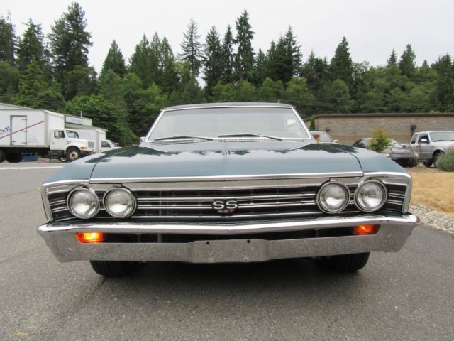 1967 Turquoise Green Chevrolet Chevelle 2 door hardtop