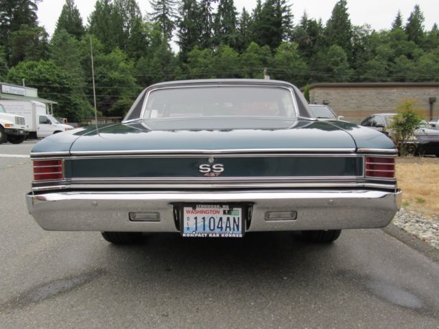 1967 Turquoise Green Chevrolet Chevelle 2 door hardtop