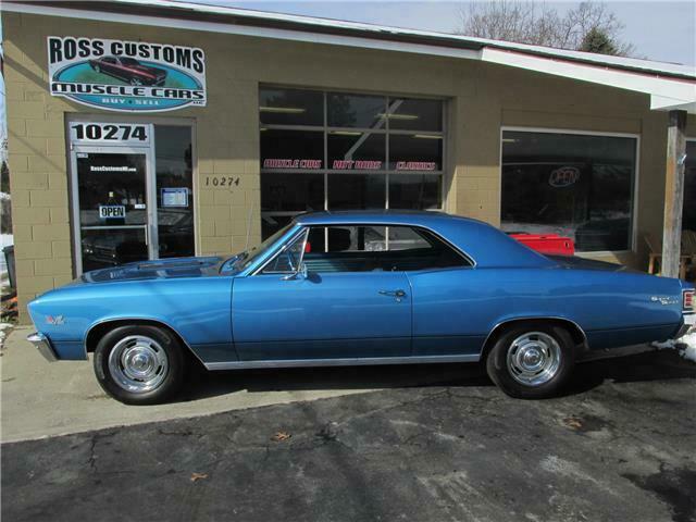 1967 Blue Chevrolet Chevelle Coupe