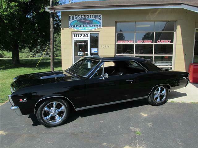 1967 Black Chevrolet Chevelle 2 door coupe