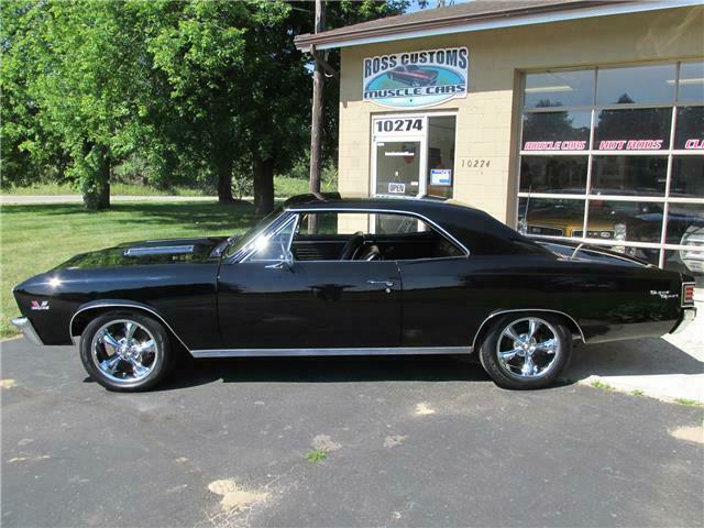 1967 Black Chevrolet Chevelle 2 door coupe