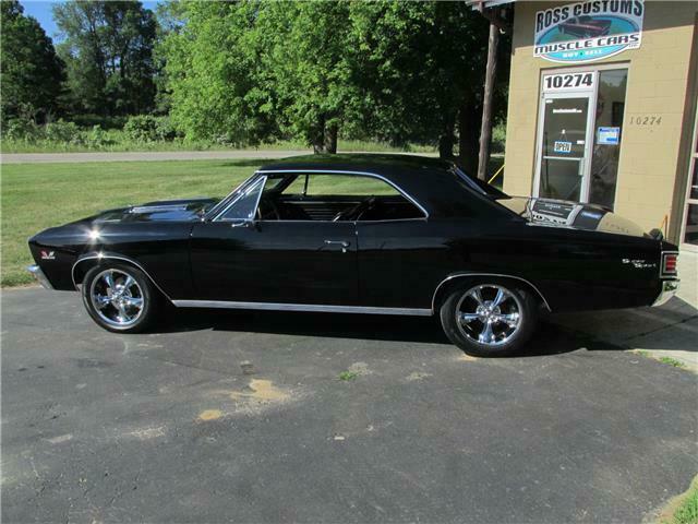 1967 Black Chevrolet Chevelle 2 door coupe