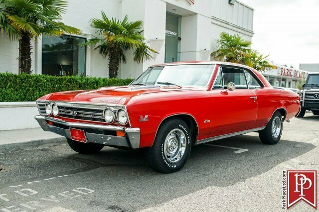 1967 Red Chevrolet Chevelle 2dr coupe