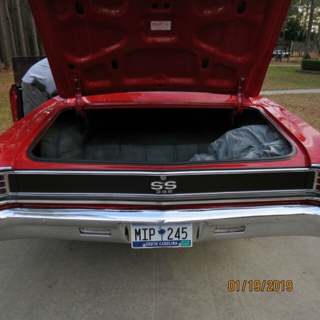 1967 red Chevrolet Chevelle Coupe