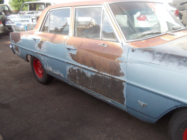 1967 Blue Chevrolet Nova Sedan