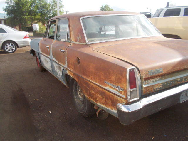 1967 Blue Chevrolet Nova Sedan