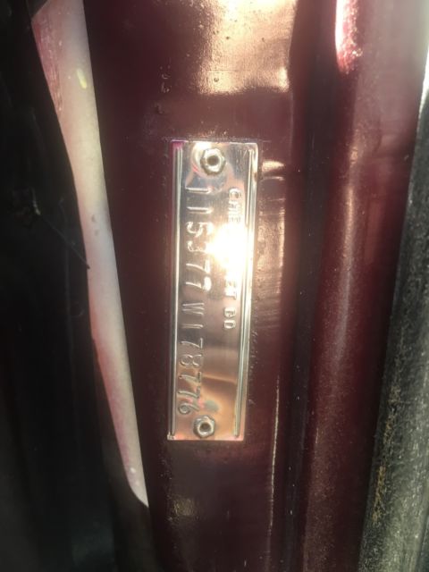 1967 Maroon Chevrolet Nova Coupe