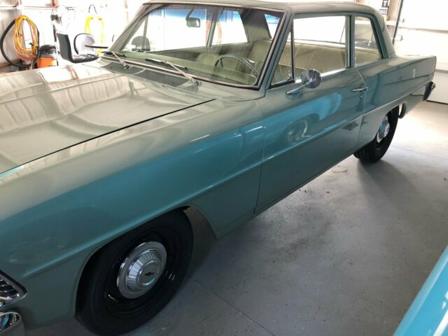 1967 Green Chevrolet Nova Sedan
