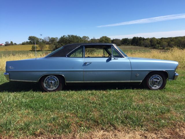 1967 Blue Chevrolet Nova Coupe