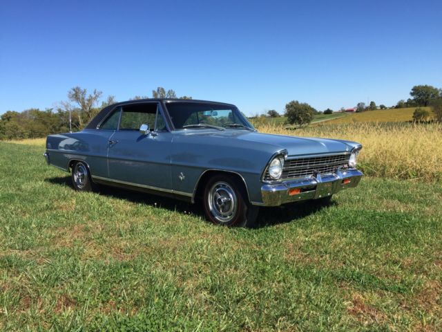 1967 Blue Chevrolet Nova Coupe