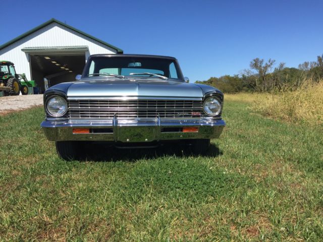 1967 Blue Chevrolet Nova Coupe