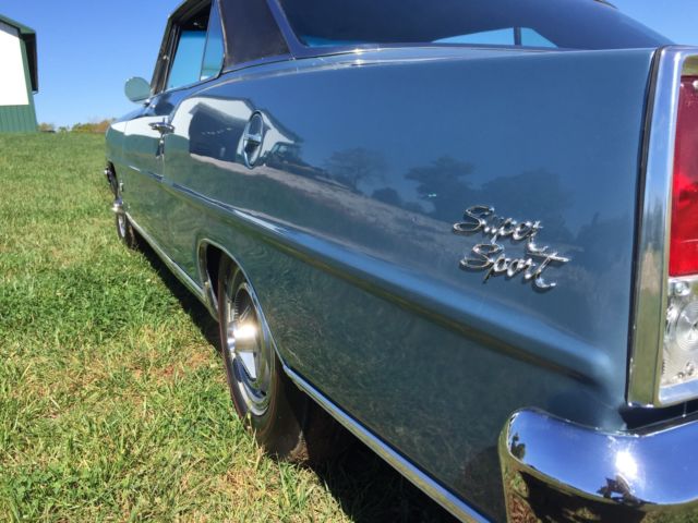 1967 Blue Chevrolet Nova Coupe