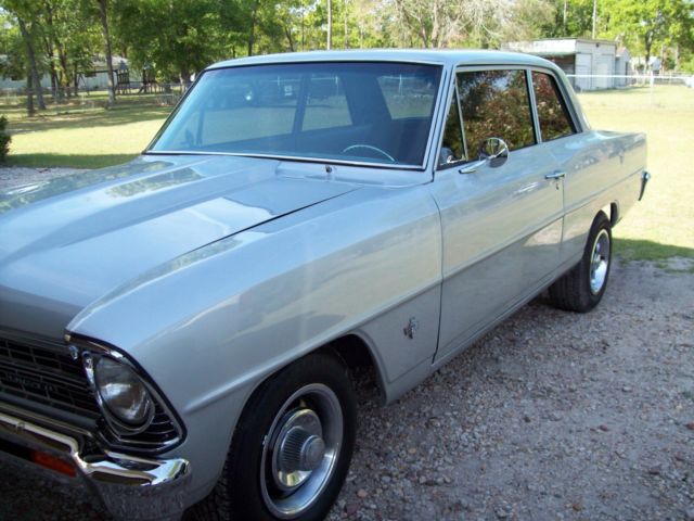 1967 Silver Chevrolet Nova Sedan