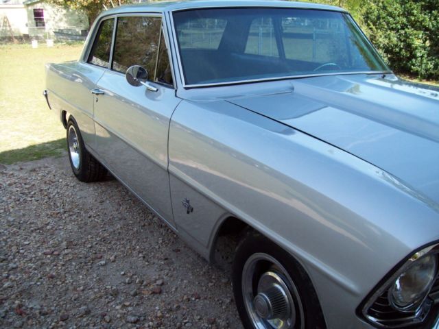 1967 Silver Chevrolet Nova Sedan
