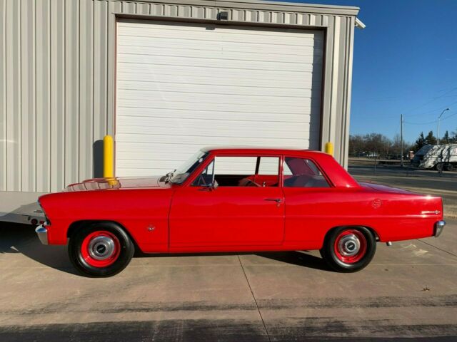1967 Red Chevrolet Nova Coupe