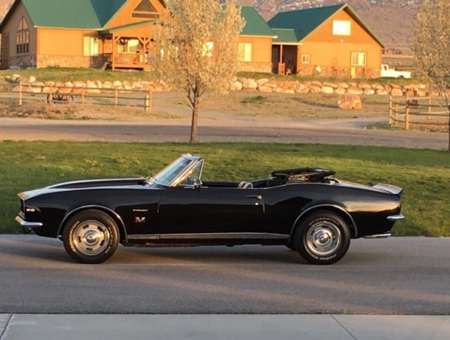 1967 Black Chevrolet Camaro Convertible