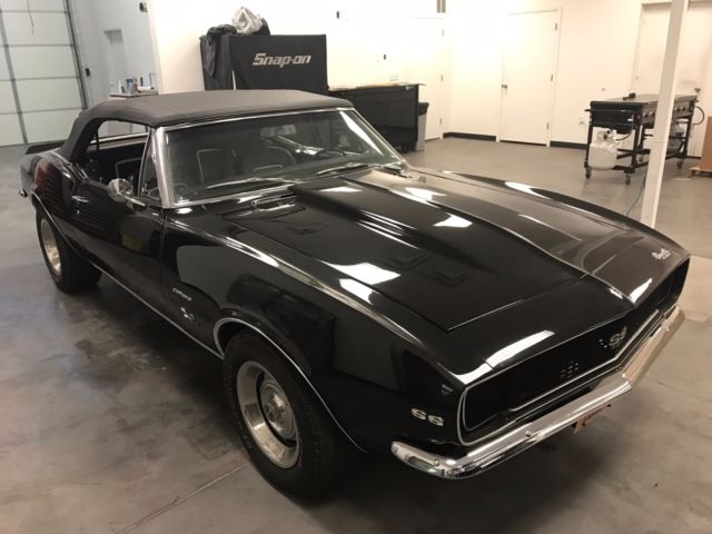 1967 Black Chevrolet Camaro Convertible