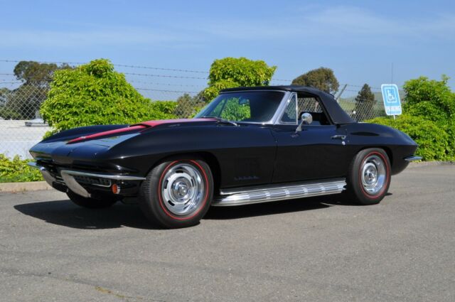 1967 Black Chevrolet Corvette Convertible