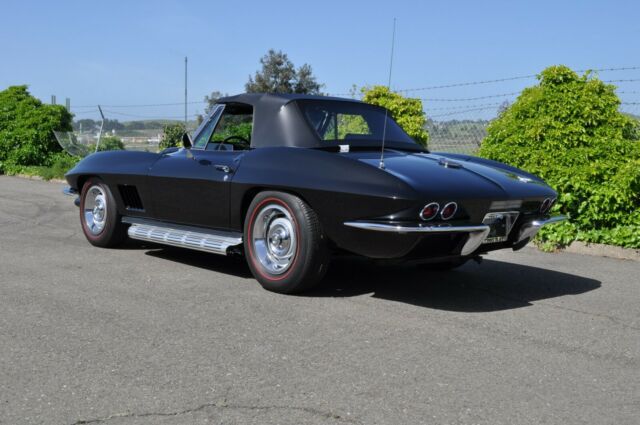1967 Black Chevrolet Corvette Convertible