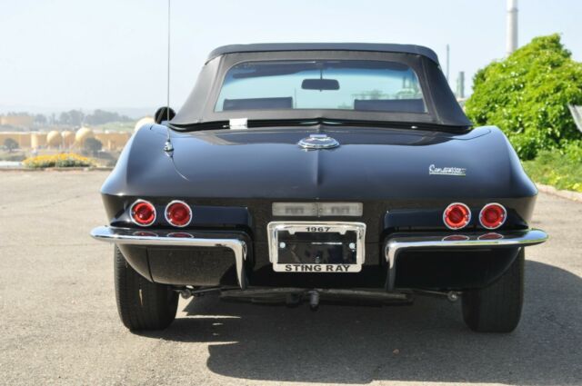 1967 Black Chevrolet Corvette Convertible