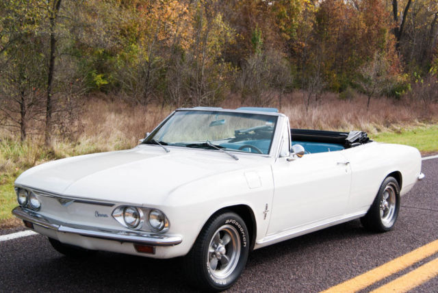 1967 White Chevrolet Corvair Convertible